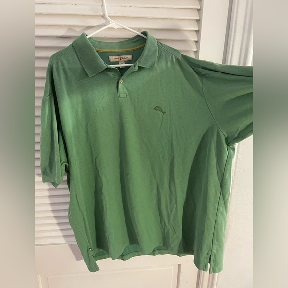 Tommy Bahama Classic Green Polo Shirt - Picture 2 of 5